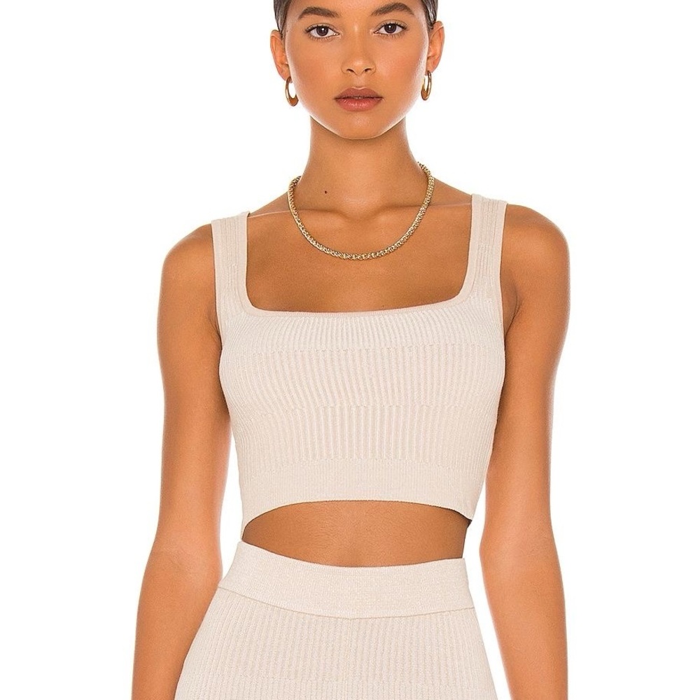 Song of Style Ribbed Elyse Tank in Tonal Mixed Rib size XS